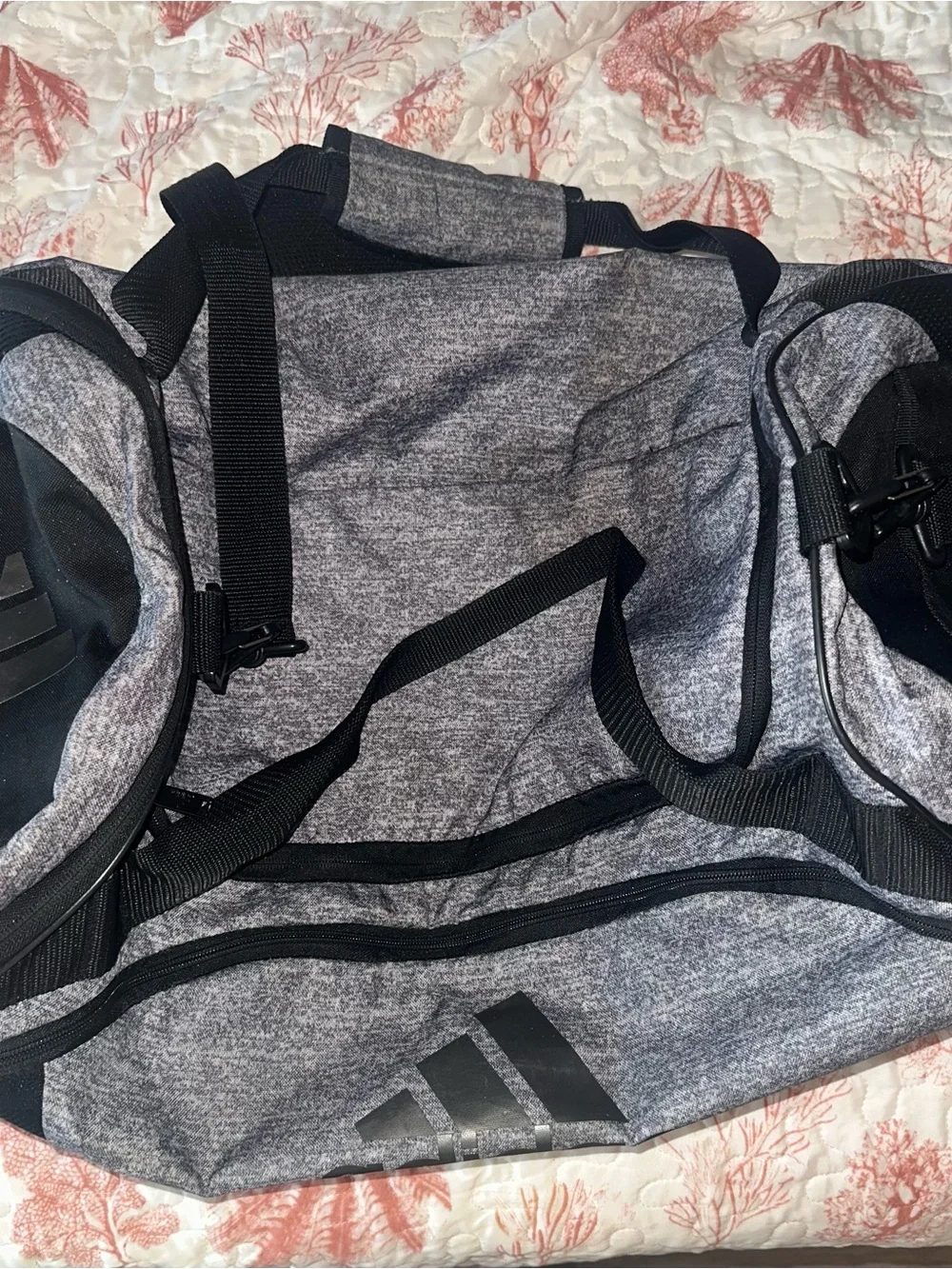 adidas Gray Heather & Black Men’s Duffel Bag